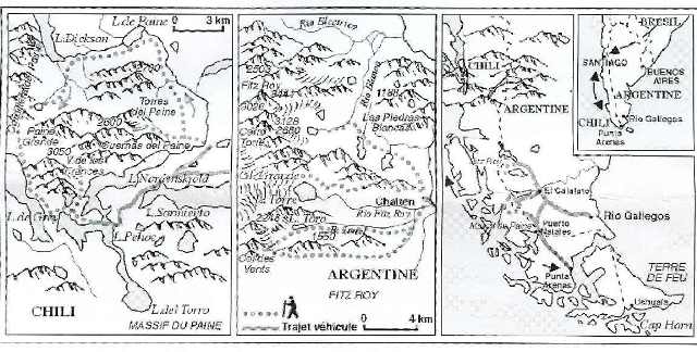 carte patagonie